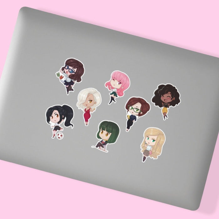 Quickie Chibi Sticker Sheet