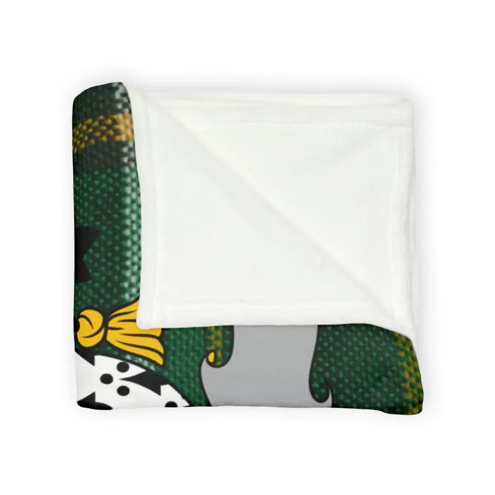 Cozy and Stylish Green Cartoon Printed Blanket