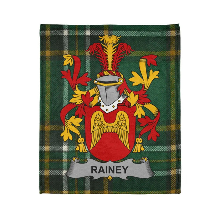 Rainey Family Crest Tartan Design Blanket