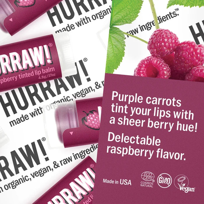 Hurraw! | Raspberry Tinted Lip Balm