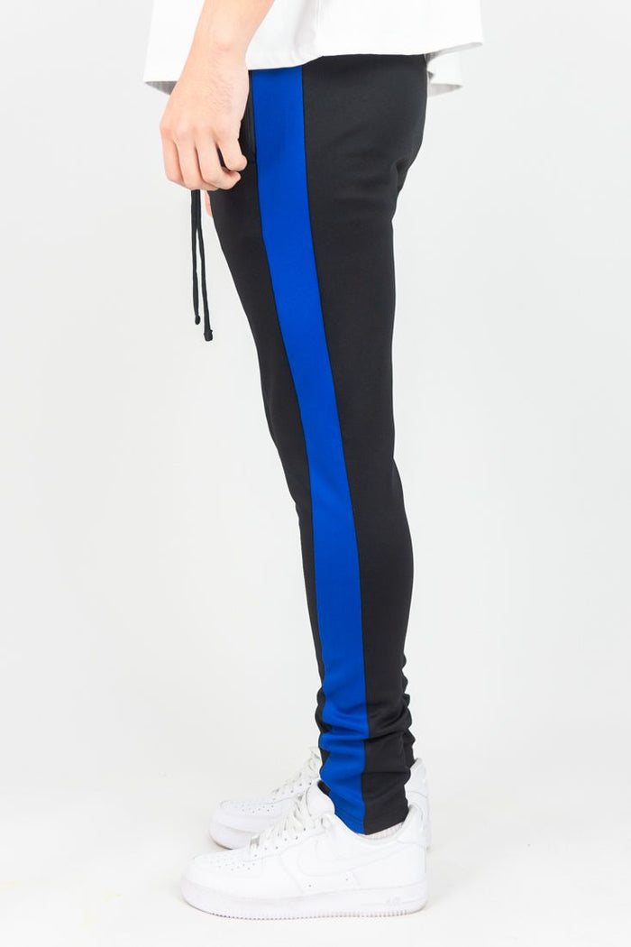 REBEL MIND TRACK PANTS - 100-401 - BLACK/ROYAL