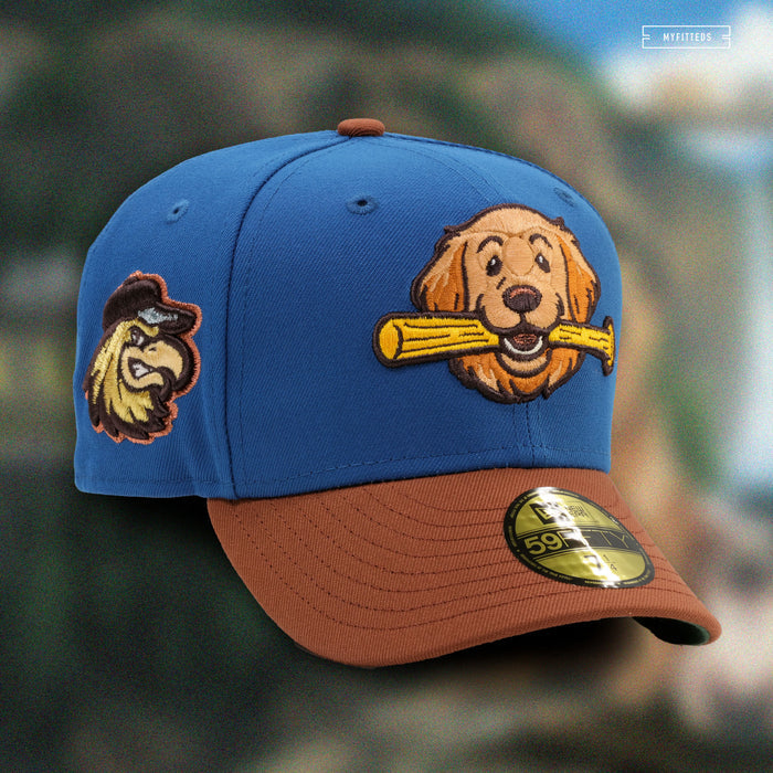 ROCHESTER RED WINGS BRUCE THE BAT DOG HOMEWARD BOUND INSPIRED NEW ERA FITTED CAP