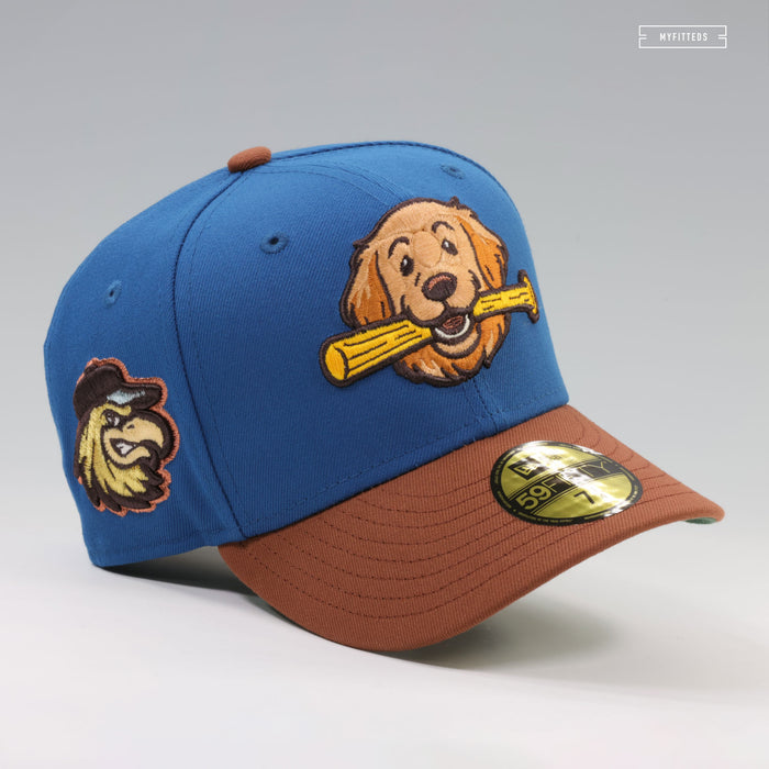 ROCHESTER RED WINGS BRUCE THE BAT DOG HOMEWARD BOUND INSPIRED NEW ERA FITTED CAP