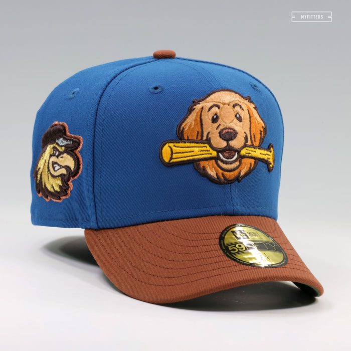 ROCHESTER RED WINGS BRUCE THE BAT DOG HOMEWARD BOUND INSPIRED NEW ERA FITTED CAP