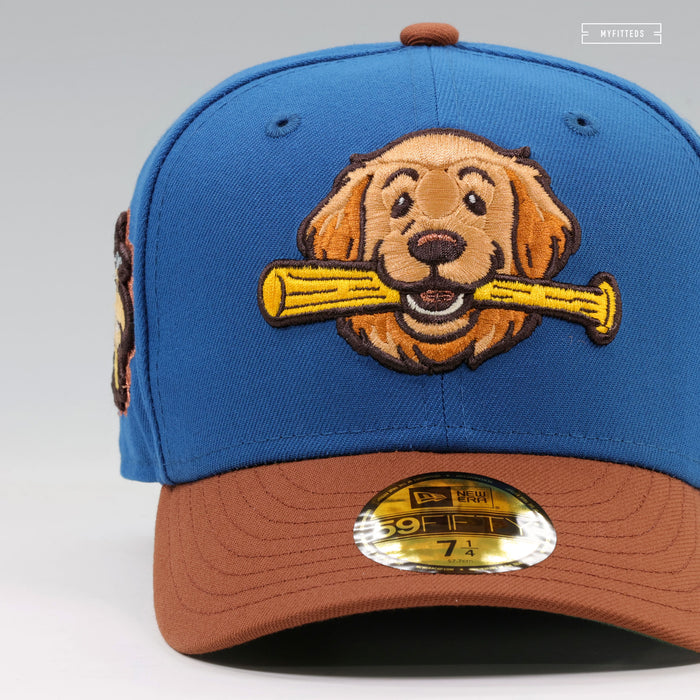ROCHESTER RED WINGS BRUCE THE BAT DOG HOMEWARD BOUND INSPIRED NEW ERA FITTED CAP