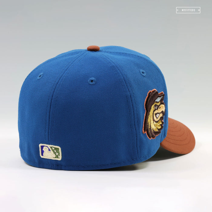 ROCHESTER RED WINGS BRUCE THE BAT DOG HOMEWARD BOUND INSPIRED NEW ERA FITTED CAP
