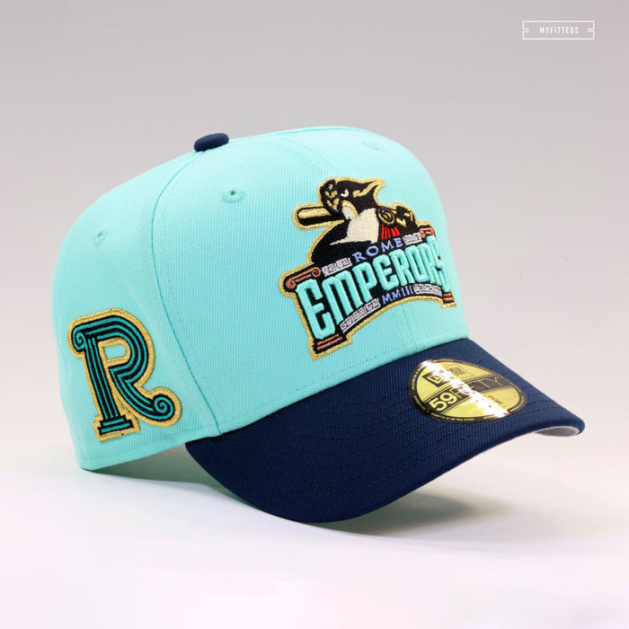 ROME EMPERORS FOREVER REIGN SEAGLASS NIGHTSHADE NEW ERA FITTED CAP