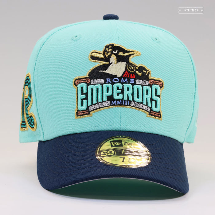 ROME EMPERORS FOREVER REIGN SEAGLASS NIGHTSHADE NEW ERA FITTED CAP