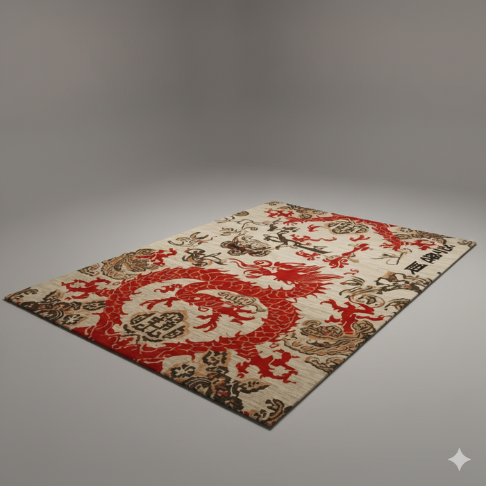 Royal Emblem Dragon Area Rug