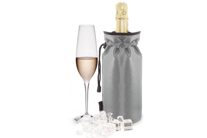 Sac rafraichisseur bouteille Pulltex pour vin et champagne - Argent