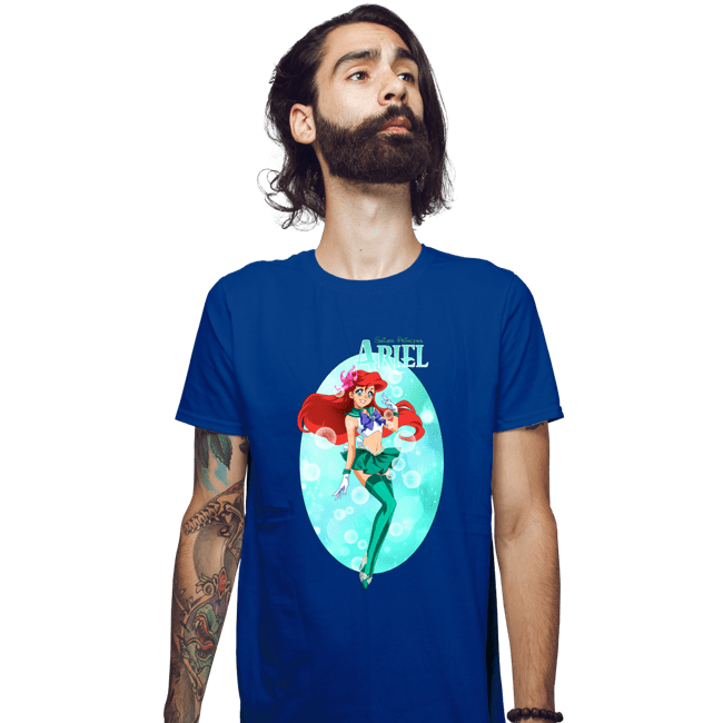 Secret_Shirts Fitted Shirts, Mens / Small / Royal Blue Sailor Ariel