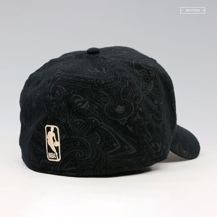 SAN ANTONIO SPURS THREE LOOMS BRUSHED COTTON PAISLEY 59FIFTY NEW ERA FITTED CAP