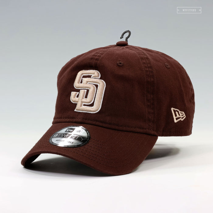 SAN DIEGO PADRES BROWN NEW ERA 9TWENTY ADJUSTABLE DAD HAT