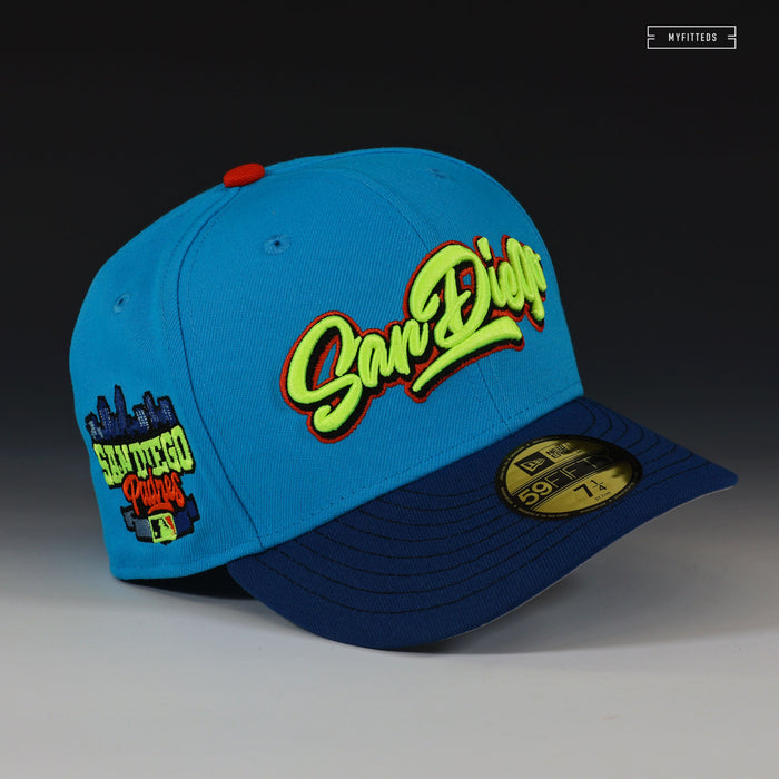 SAN DIEGO PADRES GRAFFITI "SKATE OR DIE SB INSPIRED" NEW ERA FITTED CAP