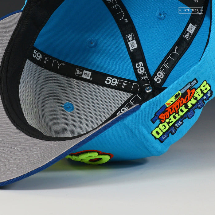SAN DIEGO PADRES GRAFFITI "SKATE OR DIE SB INSPIRED" NEW ERA FITTED CAP