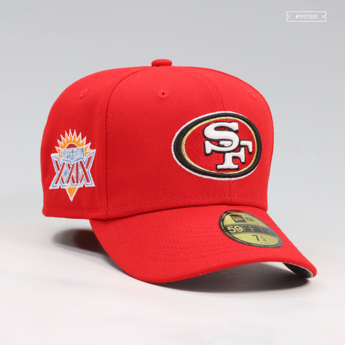 SAN FRANCISCO 49ERS SUPER BOWL XXIX SIDE PATCH PRIMARY NEW ERA FITTED CAP