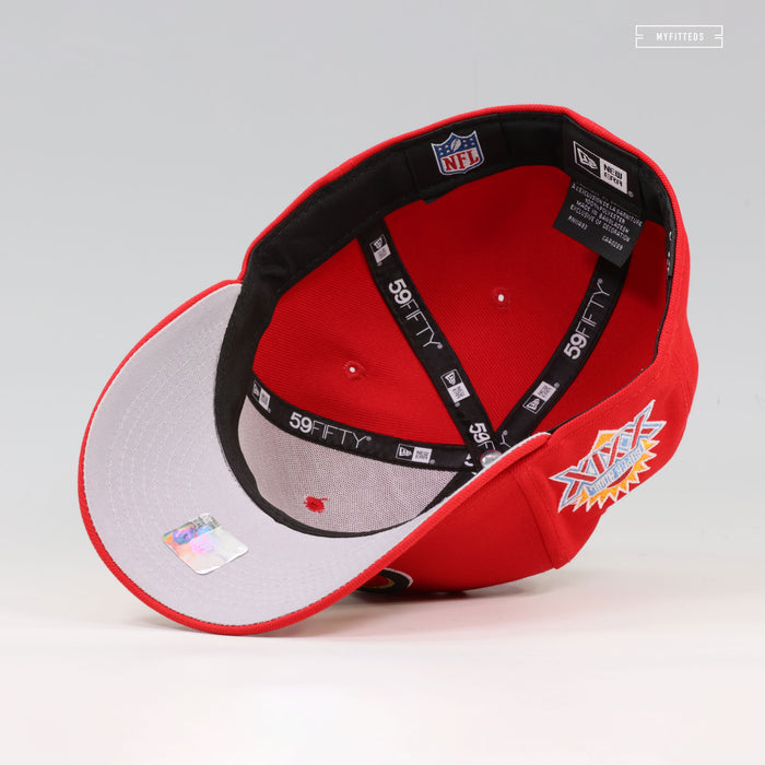 SAN FRANCISCO 49ERS SUPER BOWL XXIX SIDE PATCH PRIMARY NEW ERA FITTED CAP
