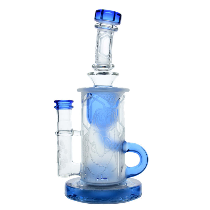 Sandblasted Klein Recycler Dab Rig
