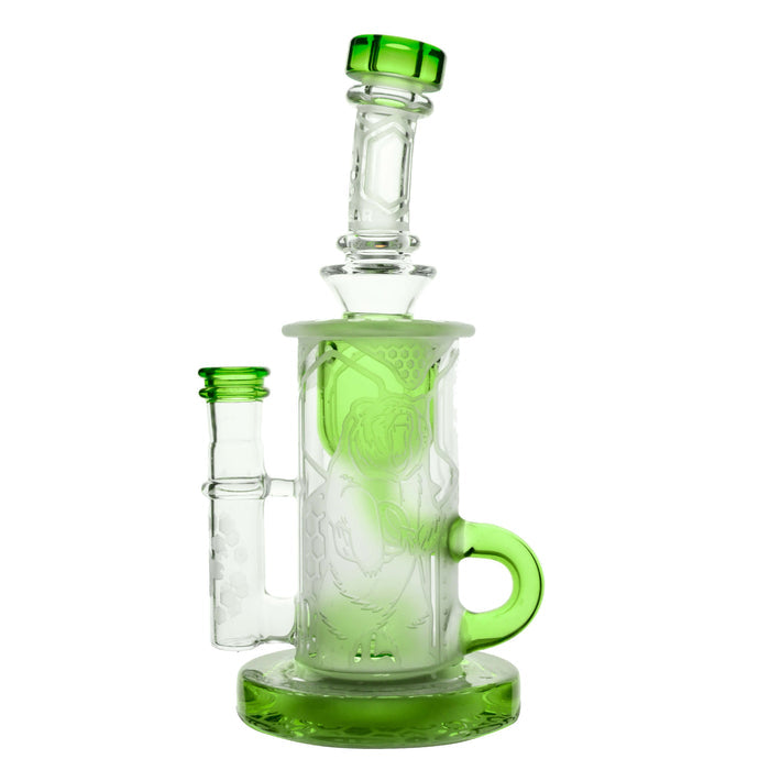 Sandblasted Klein Recycler Dab Rig