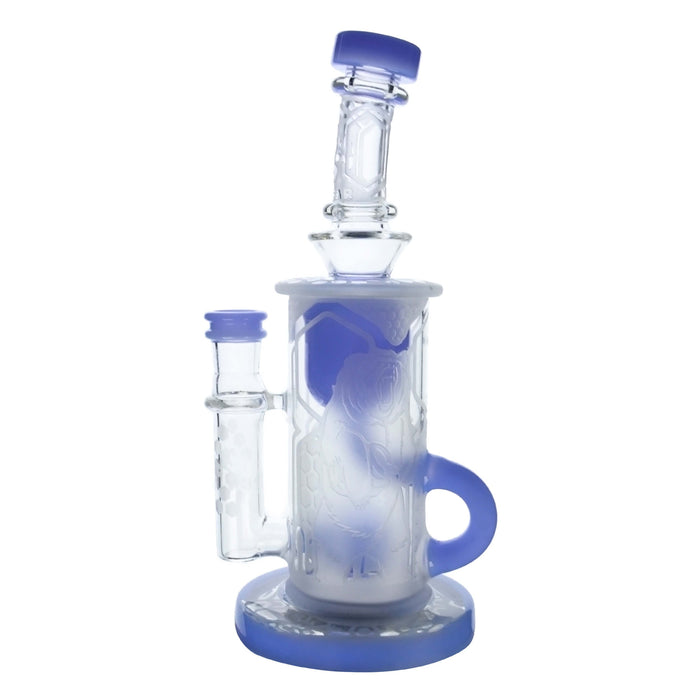 Sandblasted Klein Recycler Dab Rig