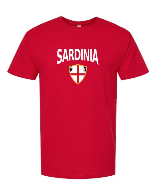 Sardinia Arched Crest Soccer Tee — NYC Factory