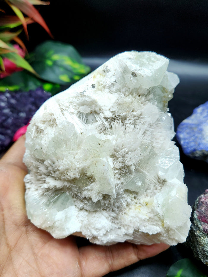 Scolecite natural free forms - reiki/energy/chakra/healing - 4 inches and 490 gms (1.08 lb) - Shwasam