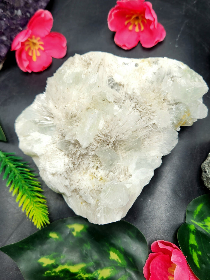 Scolecite natural free forms - reiki/energy/chakra/healing - 4 inches and 490 gms (1.08 lb) - Shwasam