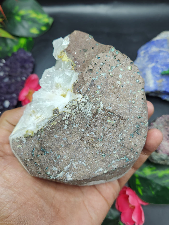 Scolecite natural free forms - reiki/energy/chakra/healing - 4 inches and 490 gms (1.08 lb) - Shwasam