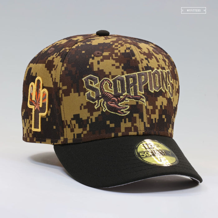 SCOTTSDALE SCORPIONS IN THE ARIZONA DESERT DESERT DIGI CAMO NEW ERA FITTED CAP