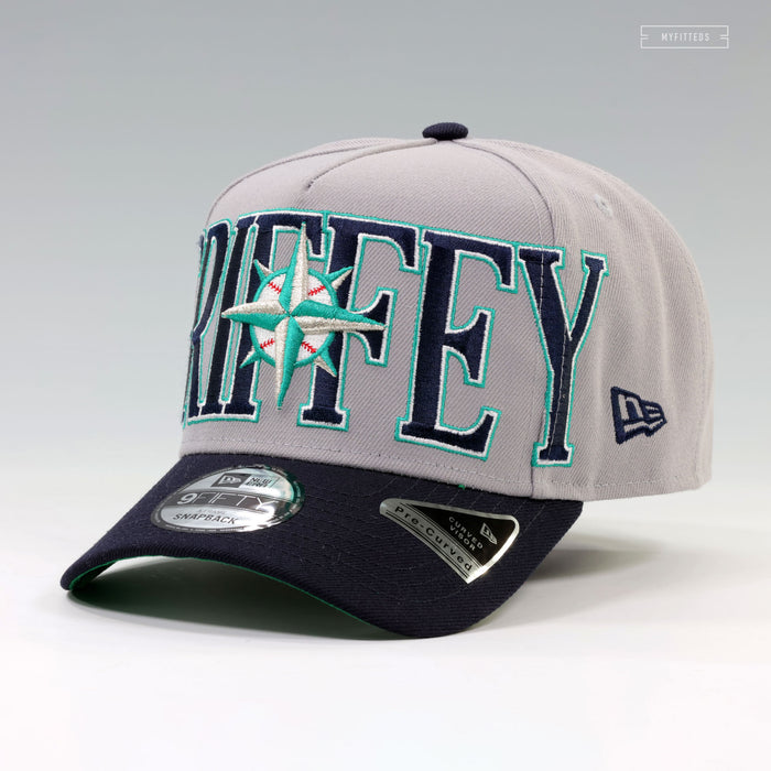 SEATTLE MARINERS KEN GRIFFEY JR. COMMEMORATIVE WORDMARK NEW ERA 9FIFTY A-FRAME SNAPBACK