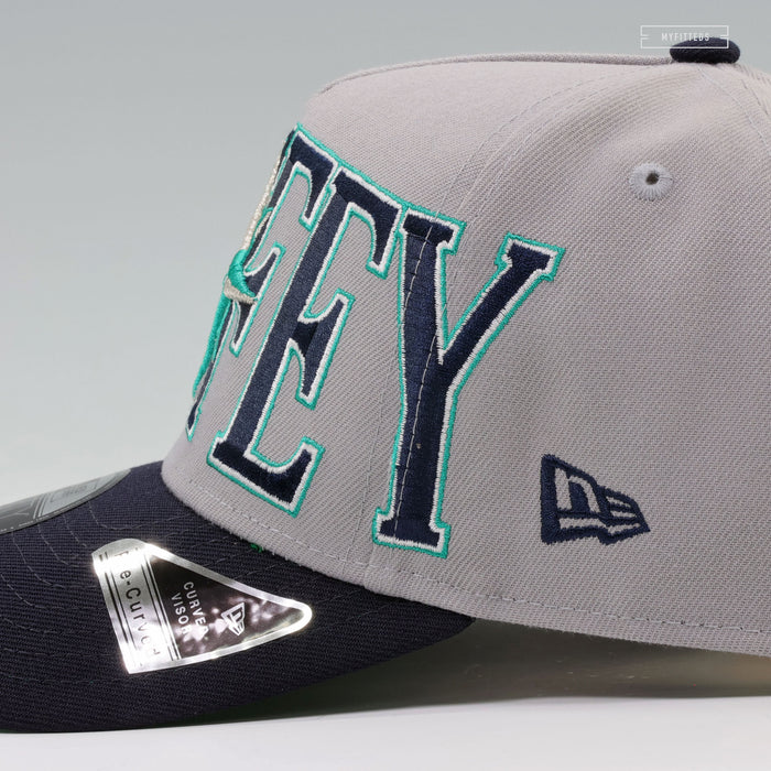 SEATTLE MARINERS KEN GRIFFEY JR. COMMEMORATIVE WORDMARK NEW ERA 9FIFTY A-FRAME SNAPBACK