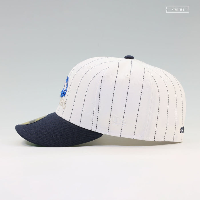 SEATTLE SOUNDERS 1983 JERSEY INSPIRED STILL KICKIN' It PINSTRIPES NEW ERA FITTED CAP