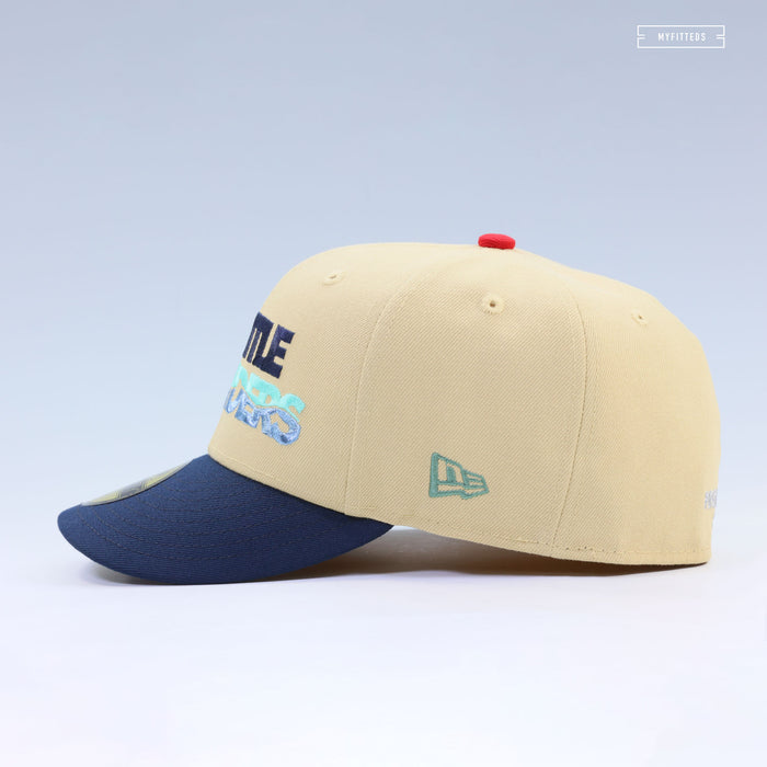 SEATTLE SOUNDERS RETRO PROFESSIONAL SOCCER SEATTLE KRAKEN COLORS NEW ERA FITTED CAP
