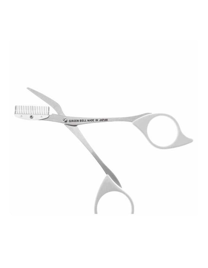 Side view of eyebrow comb scissors