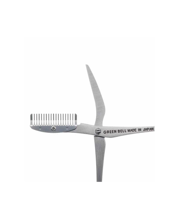 Top view of eyebrow comb scissors