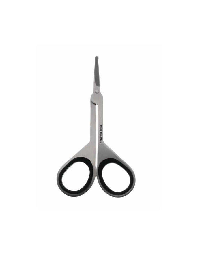 Nose and ear hair trimmer scissors with black handle