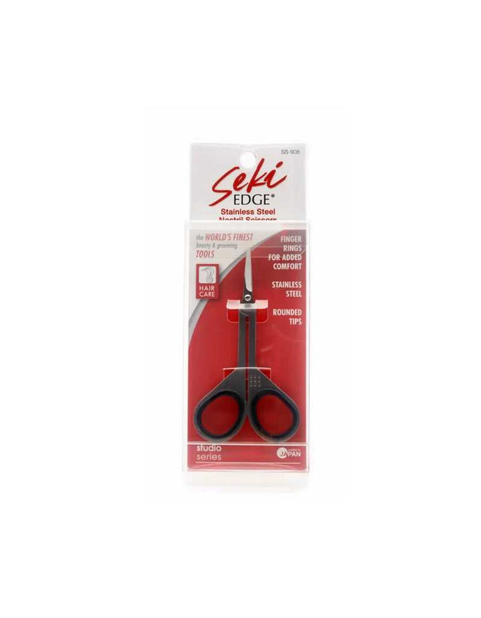 Retail packaging of stainless steel nose and ear scissors