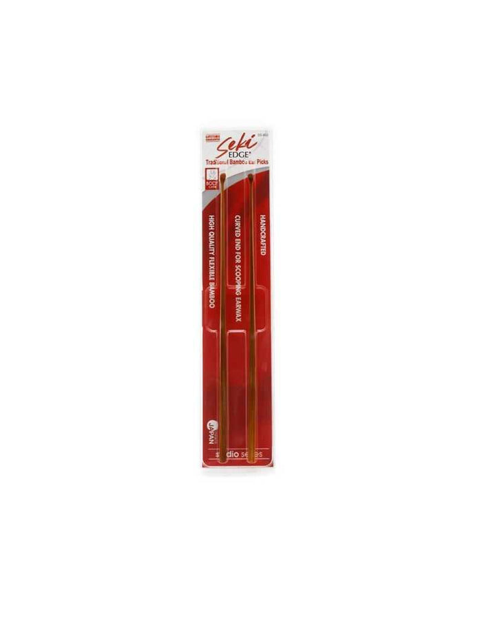 Bamboo ear picks for health and beauty in packaging