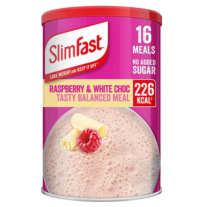 SlimFast Powder White Choc Raspberry 584g