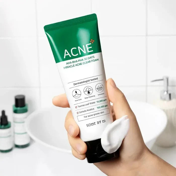 Some By Mi AHA BHA PHA 30 Days Miracle Acne Clear Foam SOME BY MI