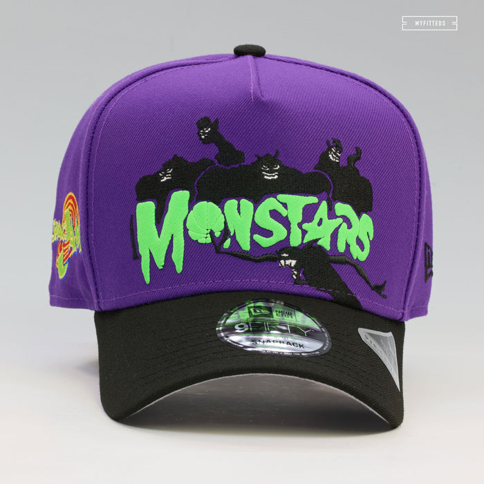 SPACE JAM MONSTARS GLOW IN THE DARK PUFF PRINT 9FIFTY A-FRAME NEW ERA SNAPBACK HAT