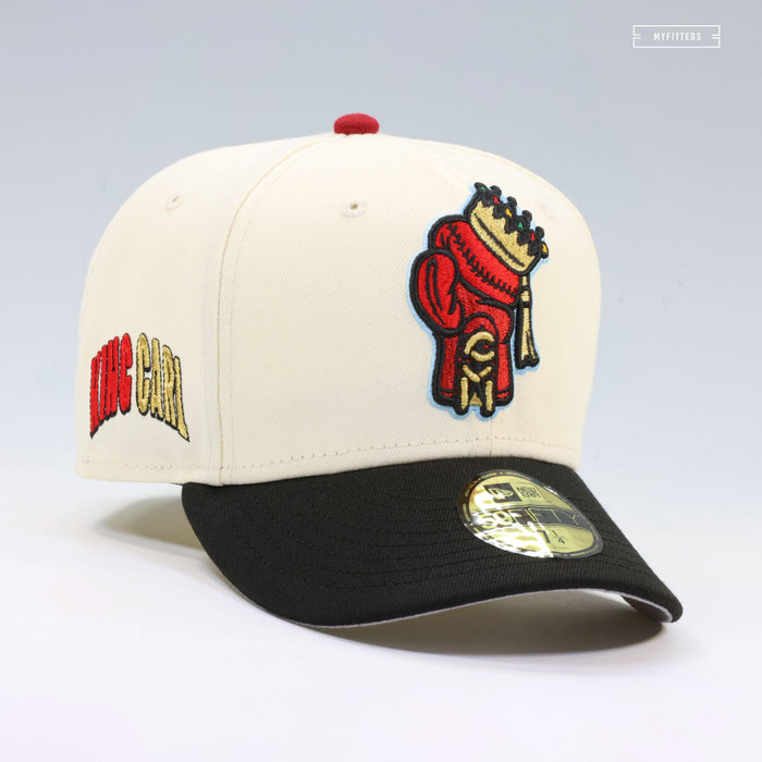 SPOKANE INDIANS KING CARL OFF WHITE NEW ERA FITTED CAP