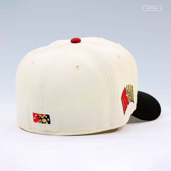 SPOKANE INDIANS KING CARL OFF WHITE NEW ERA FITTED CAP