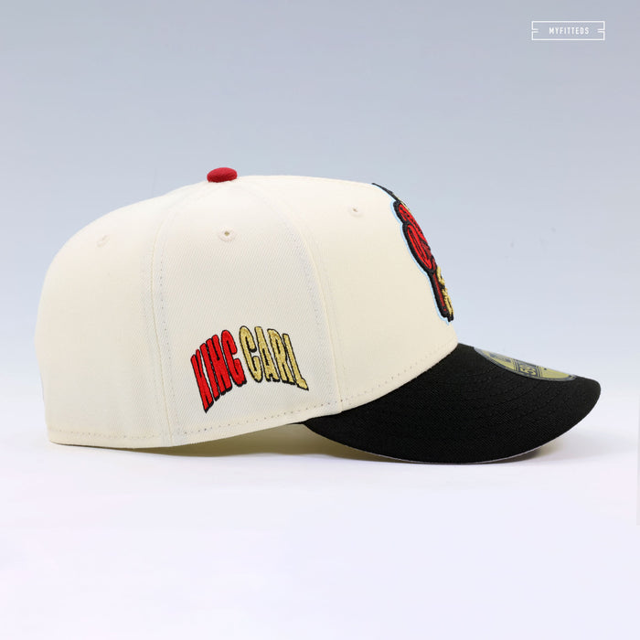 SPOKANE INDIANS KING CARL OFF WHITE NEW ERA FITTED CAP