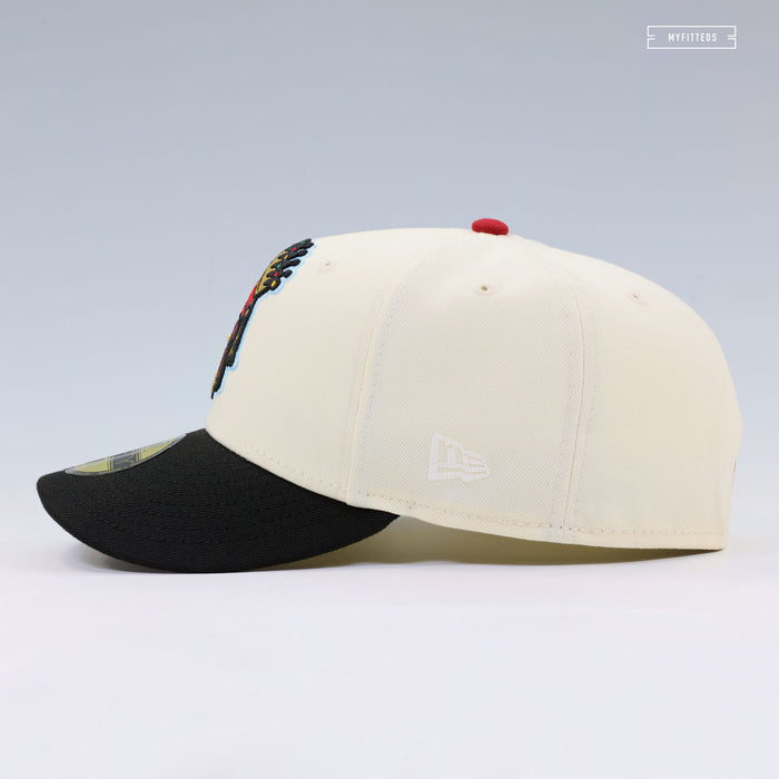 SPOKANE INDIANS KING CARL OFF WHITE NEW ERA FITTED CAP