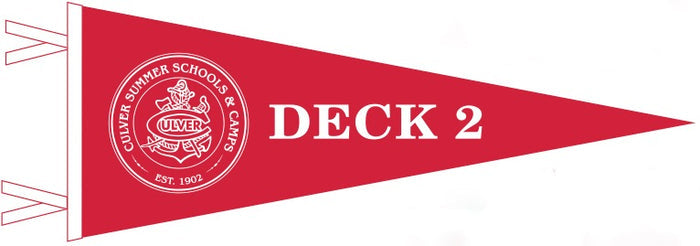 Summer School Deck 2 Pennant - 9" x 24"