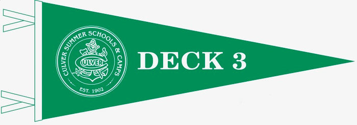 Summer School Deck 3 Pennant - 9" x 24"