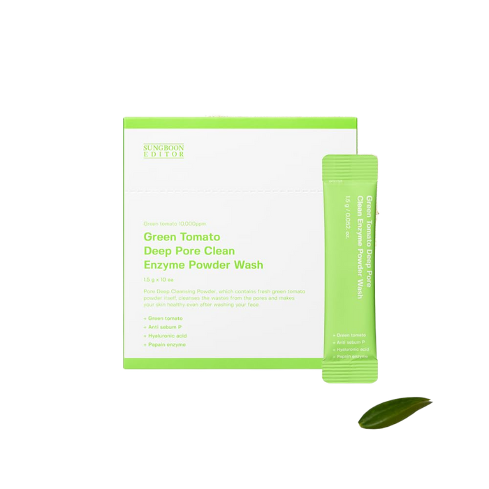 [Sungboon Editor] Green Tomato Deep Pore Clean Enzyme Powder Wash 1.5gX10ea-Luxiface.com