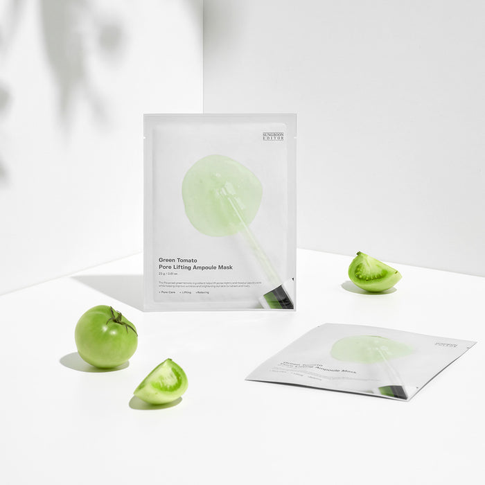 [SUNGBOON EDITOR] Green Tomato Pore Lifting Ampoule Mask 23g*10pcs-Luxiface.com
