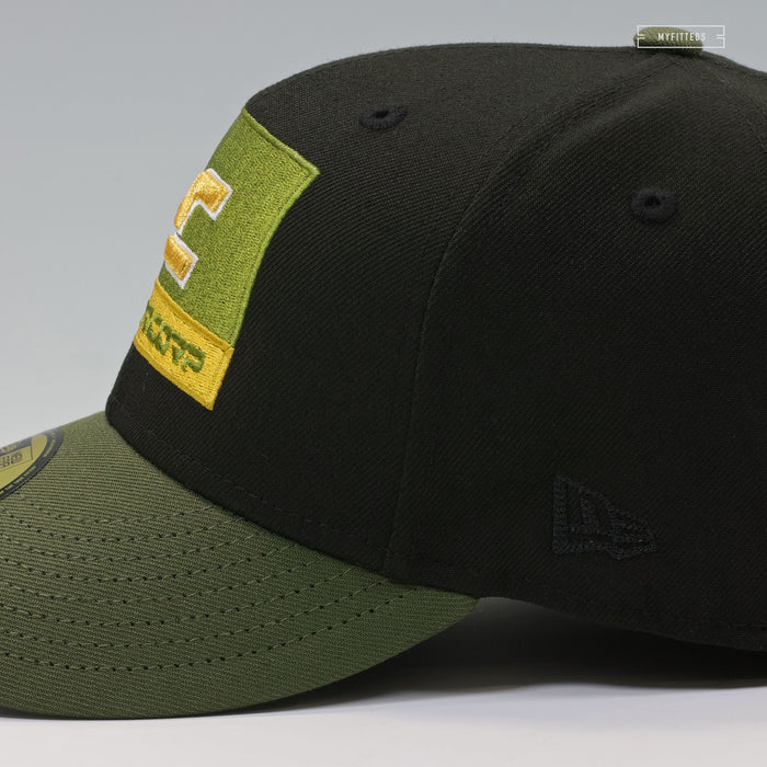 SUPERMAN™ 2025 MOVIE LUTHORCORP™ JET BLACK ARMY OLIVE NEW ERA FITTED CAP